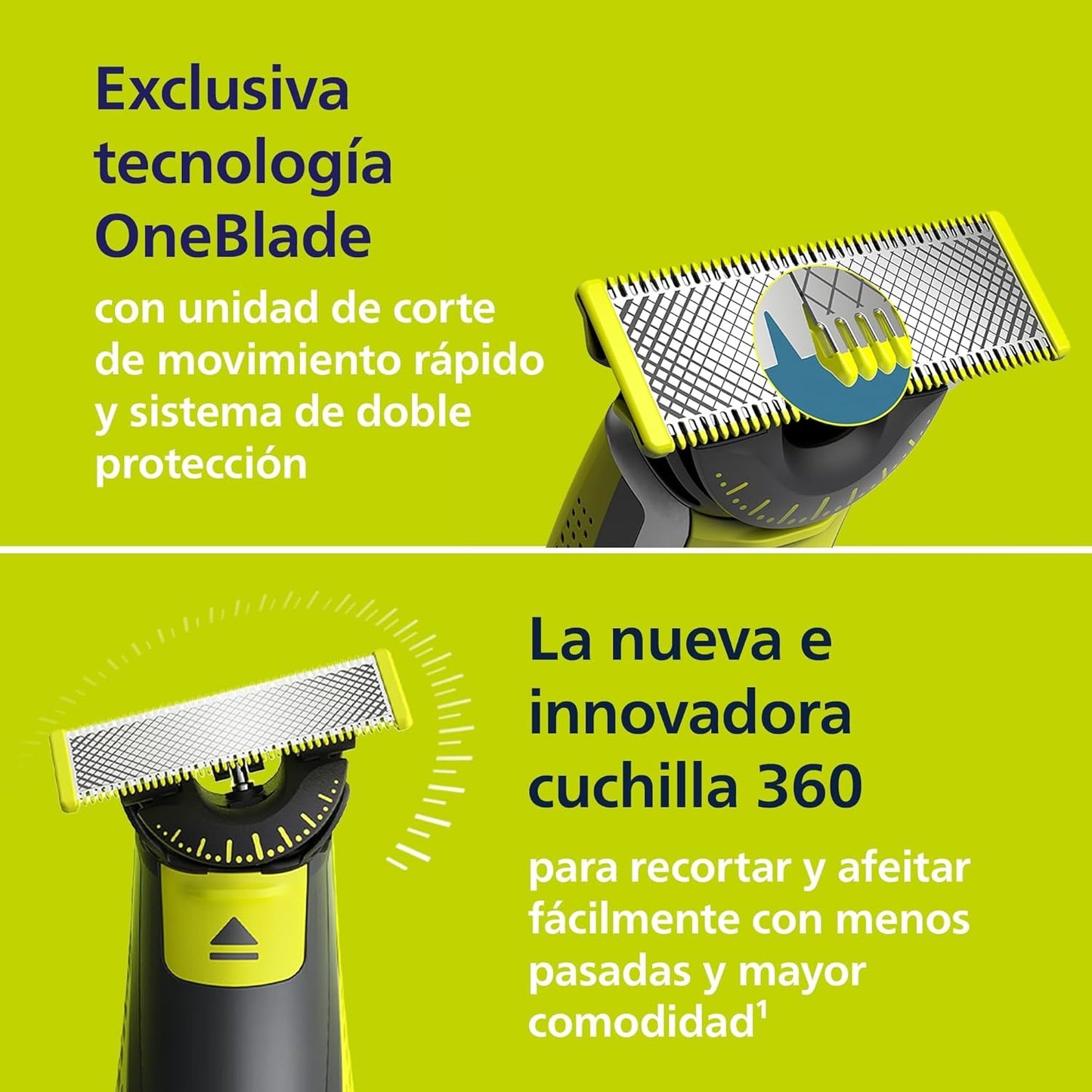Philips OneBlade™ – Recortadora y Afeitadora Eléctrica